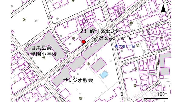 No23碑住区センターの地図