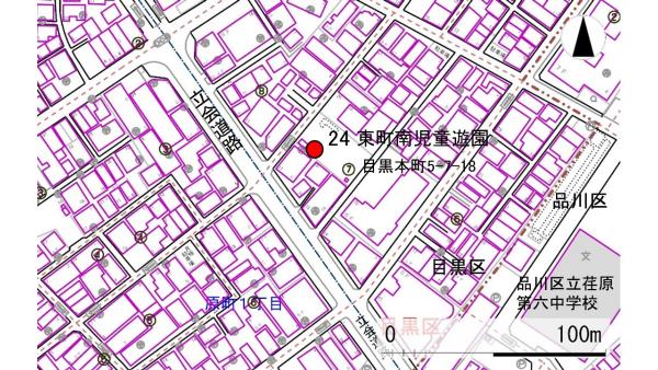 No24東町南児童遊園の地図