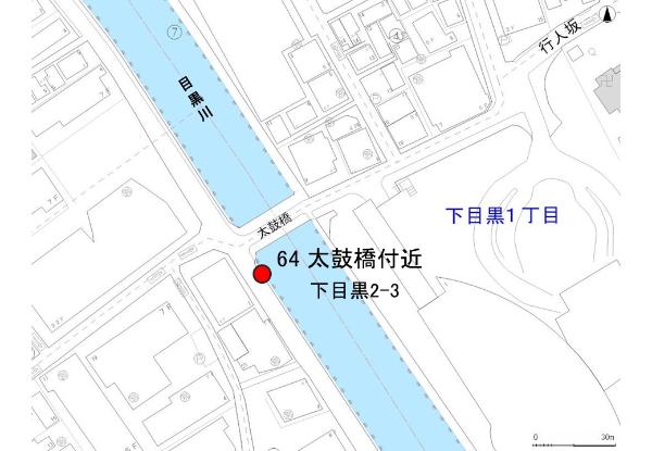 No64太鼓橋付近の地図