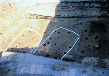 中目黒遺跡C地点の調査状況の写真