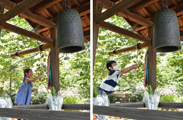 平和の鐘の打鐘の様子2