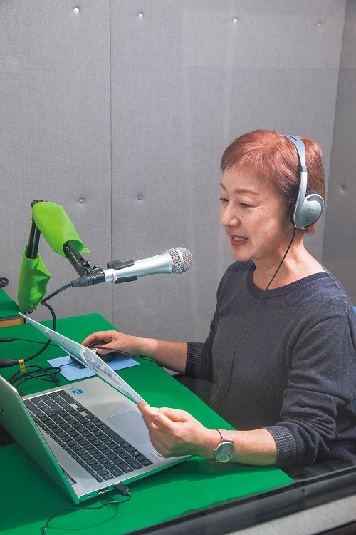 録音している様子の写真