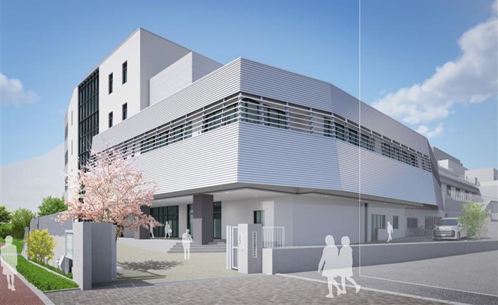 西中学校新校舎実施設計パース