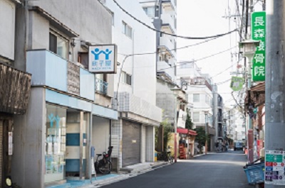 商店街からの様子