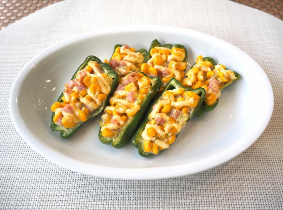 まるごとピーマンのベイクドマヨサラダ