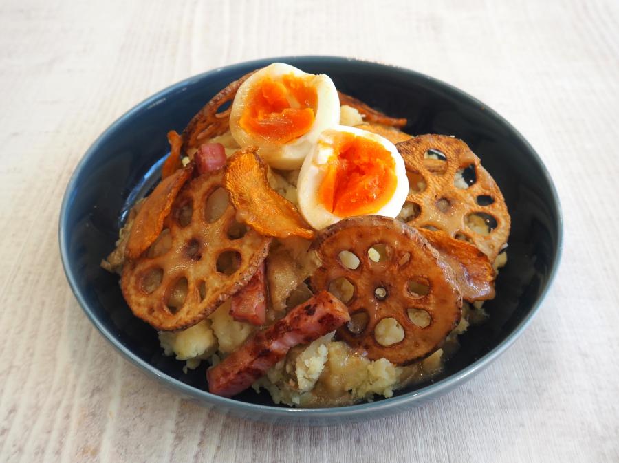 皮つき野菜で！香ばしポテトサラダのレシピ