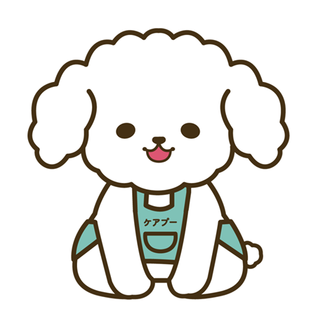 ケアプランデータ連携システムの公式イメージキャラクター「ケアプー」のイラスト