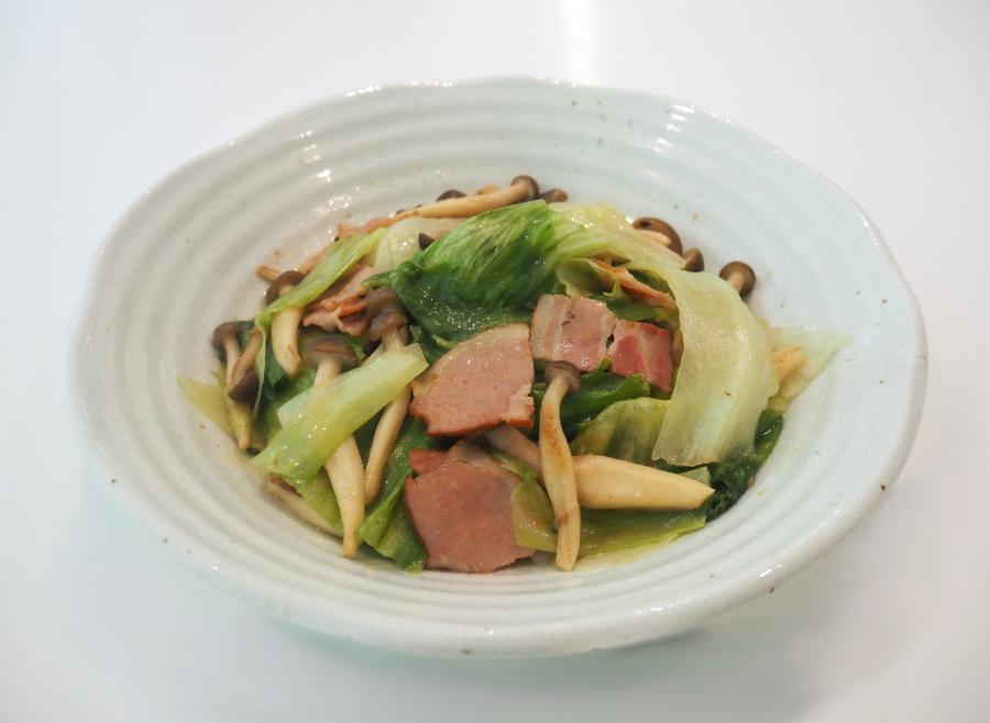 レタスときのこのマヨソテーサラダの画像