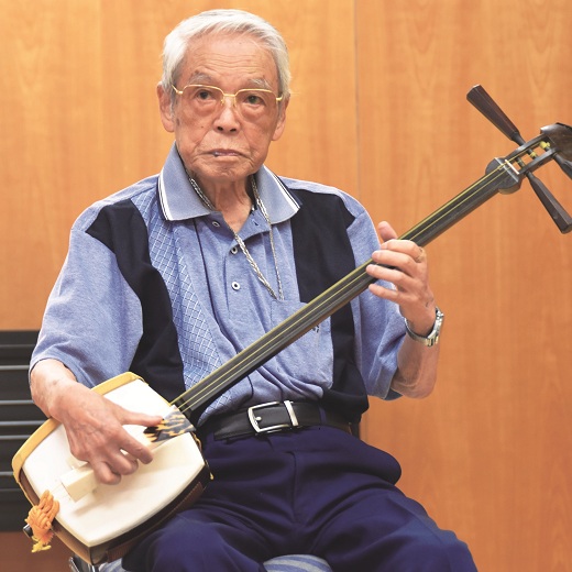 目黒区民謡連合会相談役、たろう会会主 堀内太郎さんの写真