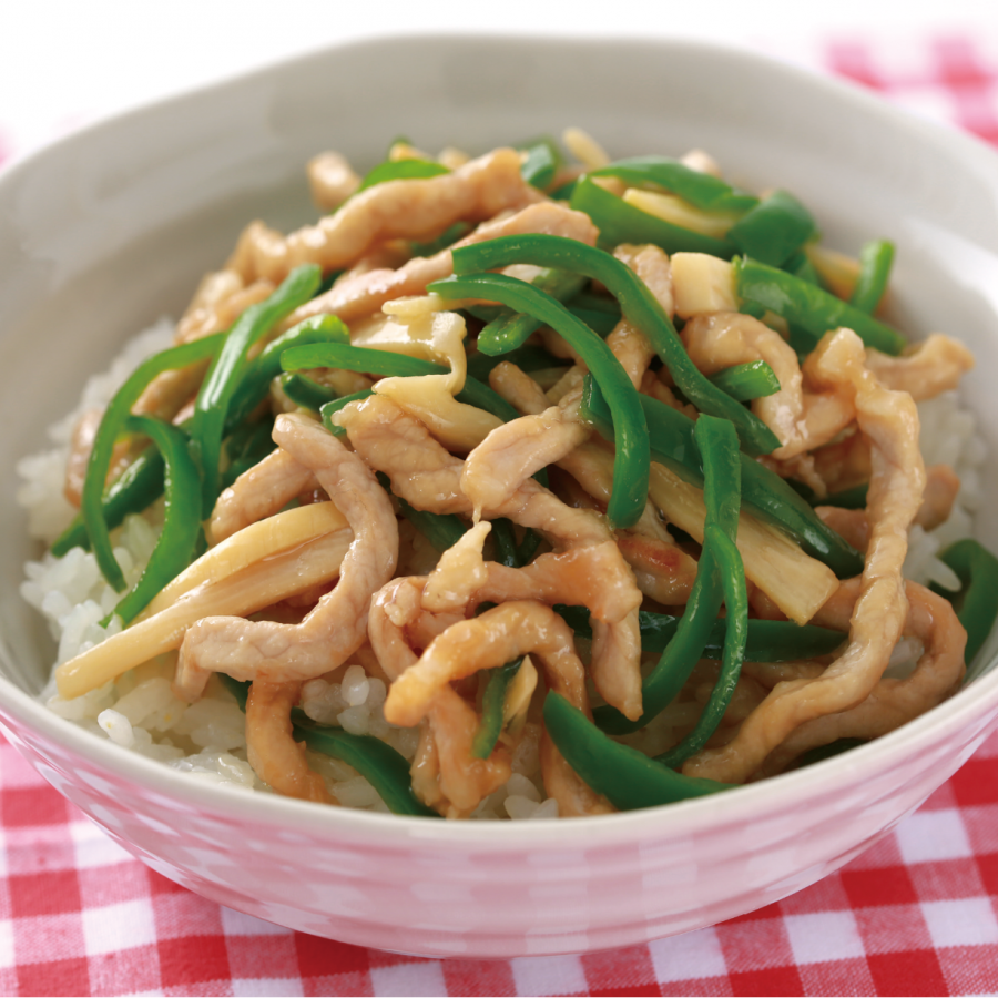 チンジャオロース丼の写真