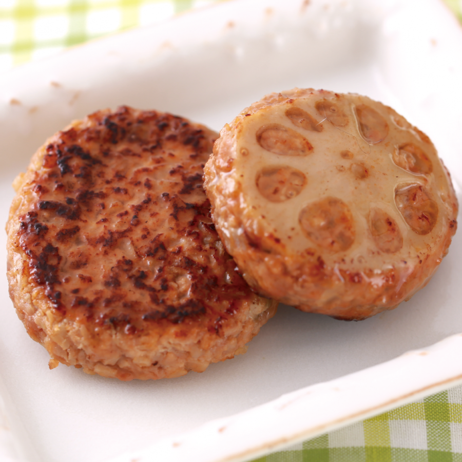 れんこんハンバーグの写真