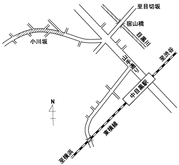 小川坂付近の地図