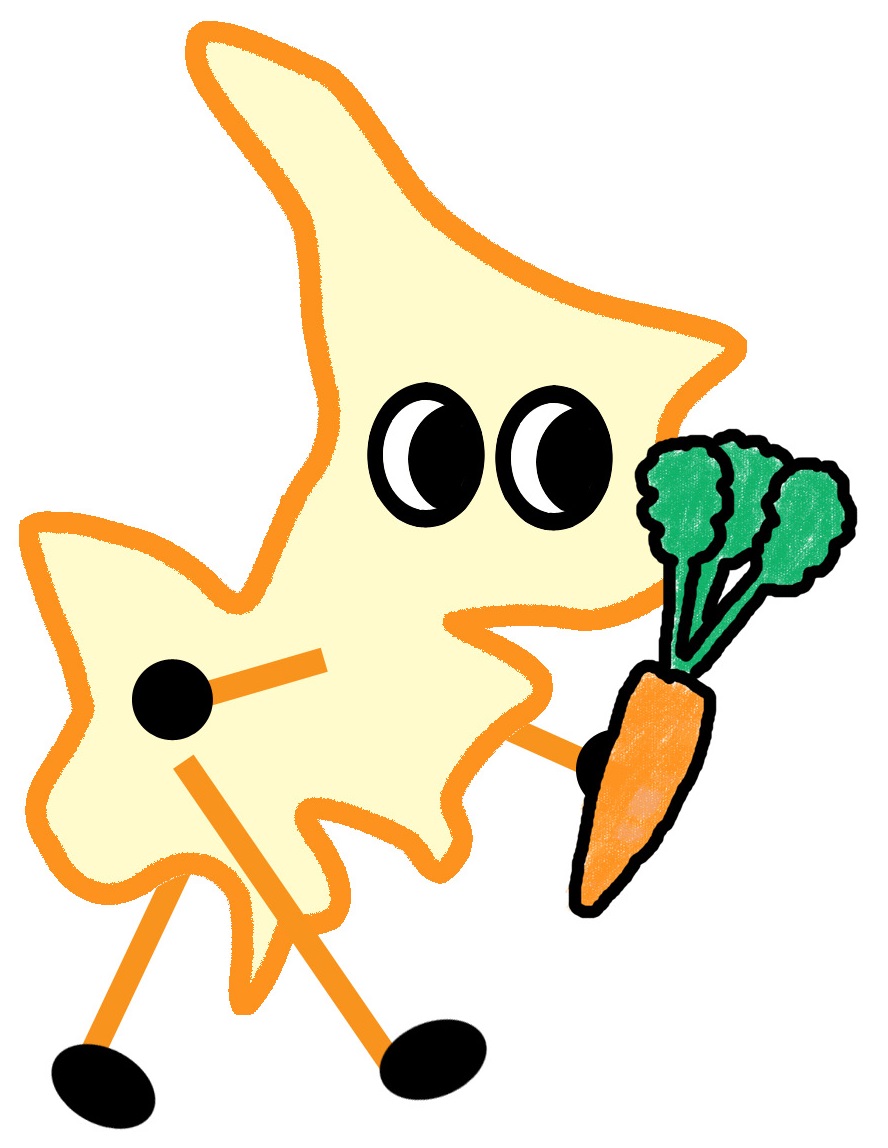 にんじんを持つめぐろッチの画像