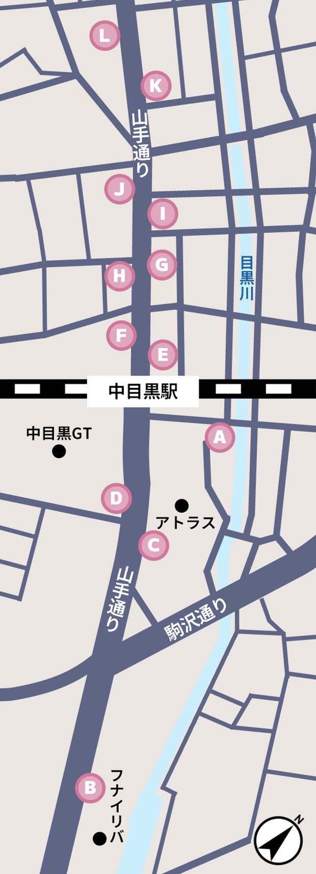 トランスボックスアート設置場所の地図
