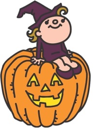 ハロウィン工作、読み聞かせ会イラスト画像