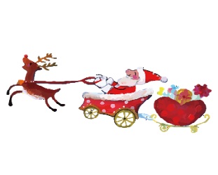 クリスマス会のイラスト画像