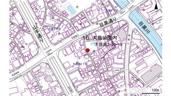 No16大鳥公園内の地図