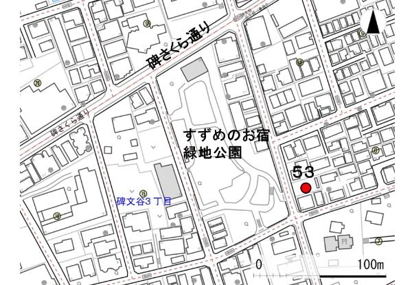 No53すずめのお宿緑地公園の地図