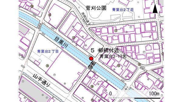 No5柳橋付近の地図