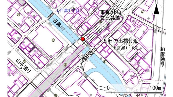 No9日の出橋付近の地図
