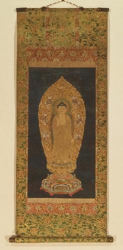 絹本著色阿弥陀如来像の写真