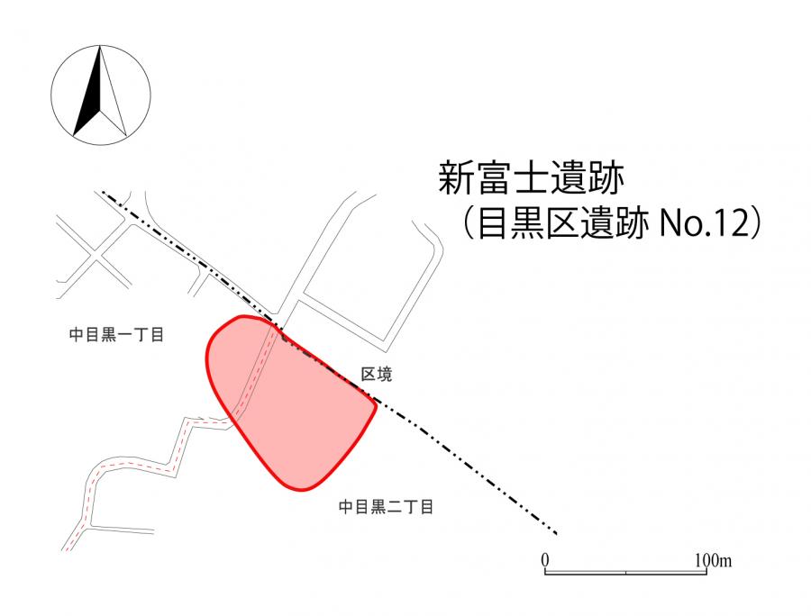 新藤遺跡地図