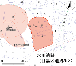 氷川遺跡の位置図