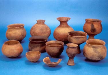 土器塚遺跡第2次調査地点出土の弥生土器の写真