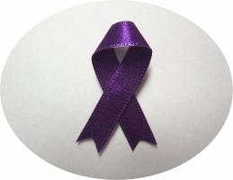 パープルリボンの画像