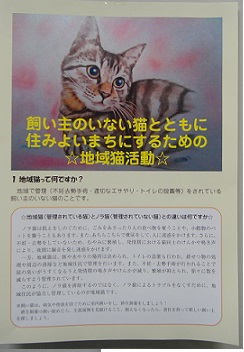 地域猫パンフレット表紙