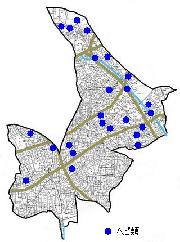 ヘビ類の分布図