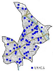ヒキガエルの分布図