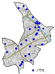 サギ類の分布図