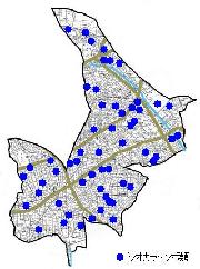シオカラトンボの分布図