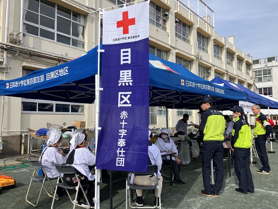 炊き出し訓練開始前の様子