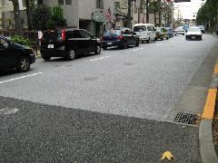 遮熱性舗装施工例の写真