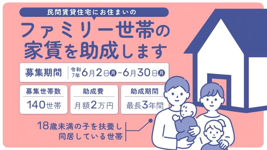 ファミリー世帯家賃助成