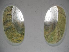 エントランスホールモザイクの夏の写真