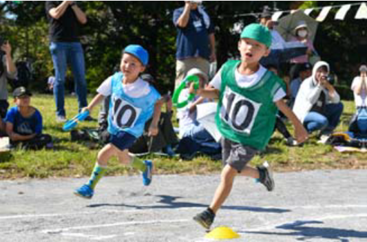 運動会（年長組 リレー）