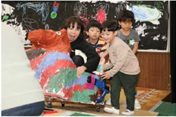 年長組による「作って遊ぶごっこの会」