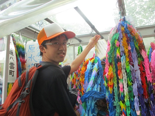 平和記念公園内、袋町小学校平和資料館見学2