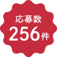 応募数256件